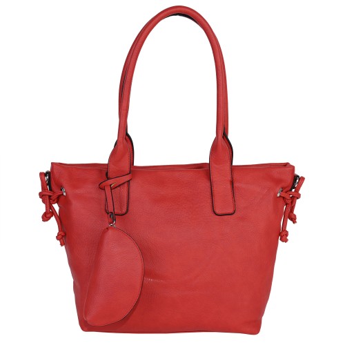 Дамска чанта от еко кожа в червен цвят. Код: 2080