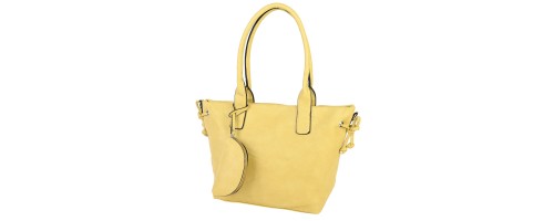  Дамска чанта от еко кожа в жълт цвят. Код: 2080
