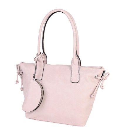  Дамска чанта от еко кожа в розов цвят. Код: 2080