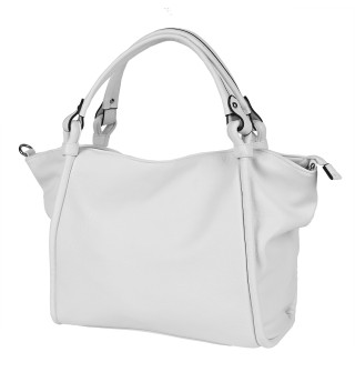 Дамска ежедневна чанта тип торба в бял цвят Код: 2082