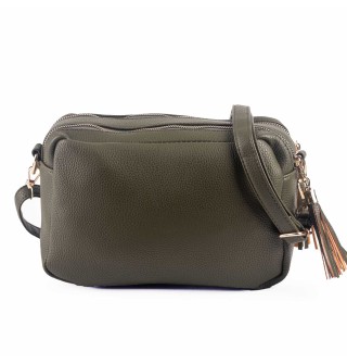 Малка дамска чанта от еко кожа в зелен цвят. Код: 2099