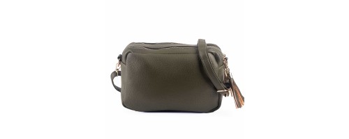 Малка дамска чанта от еко кожа в зелен цвят. Код: 2099