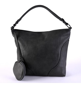 Дамска чанта от висококачествена еко кожа в сив цвят 2158