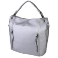 Дамска чанта от еко кожа в сребрист цвят. Код: 222