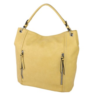  Дамска чанта от еко кожа в жълт цвят. Код: 222