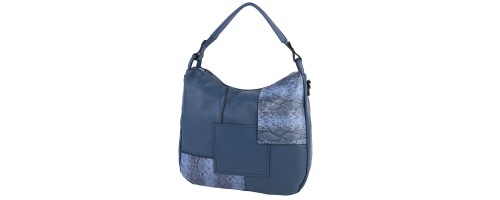  Дамска чанта от еко кожа в син цвят. Код: 2249-3
