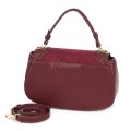 Малка дамска чанта от висококачествена еко кожа в цвят бордо. Код: CE227