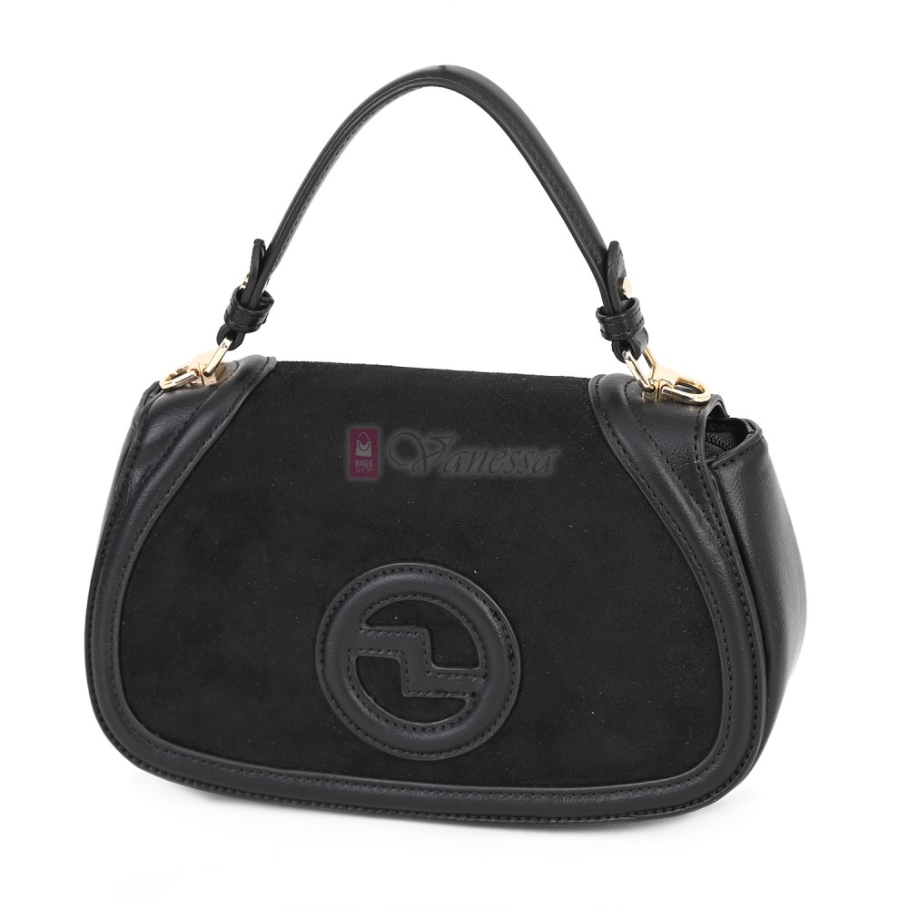 Малка дамска чанта от висококачествена еко кожа в черен цвят. Код: CE227