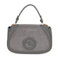 Малка дамска чанта от висококачествена еко кожа в сив цвят. Код: CE227