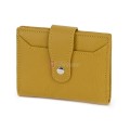 Малко дамско портмоне от естествена кожа в жълт цвят. КОД: 23-15