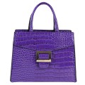Атрактивна елегантна дамска чанта от релефна еко кожа в бежов цвят Код: 2301