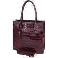 Дамска елегантна чанта от еко кожа в цвят бордо. Код:  2306