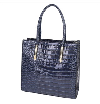 Дамска елегантна чанта от еко кожа в тъмносин цвят. Код:  2306