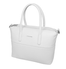 Дамска чанта от висококачествена еко кожа в бял цвят. Код: 23073