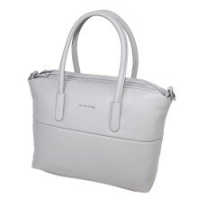 Дамска чанта от висококачествена еко кожа в сив цвят. Код: 23073