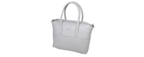 Дамска чанта от висококачествена еко кожа в сив цвят. Код: 23073