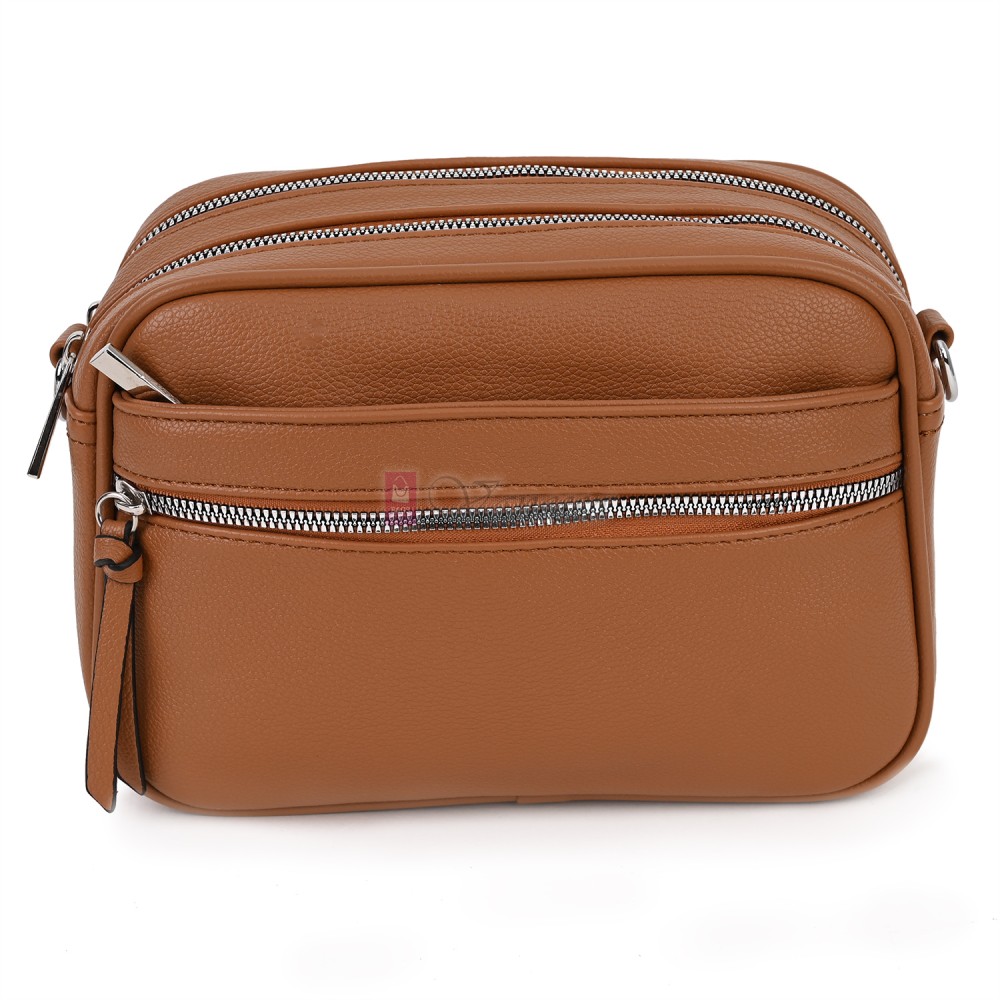  Дамска чанта от екологична кожа в кафяв цвят. Код: AP2312