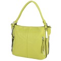 Дамска чанта от еко кожа в светлозелен цвят. Код: 2372