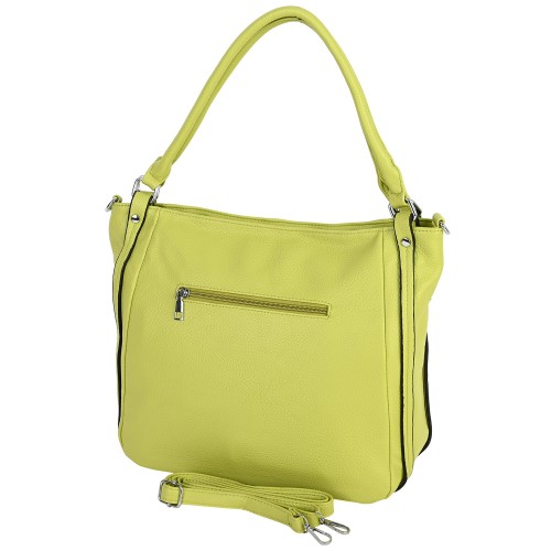 Дамска чанта от еко кожа в светлозелен цвят. Код: 2372