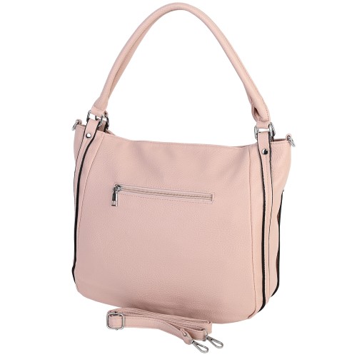 Дамска чанта от еко кожа в розов цвят. Код: 2372