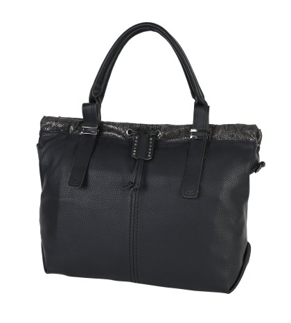  Дамска чанта от еко кожа в черен цвят. Код: 8035-239