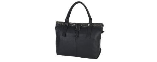  Дамска чанта от еко кожа в черен цвят. Код: 8035-239