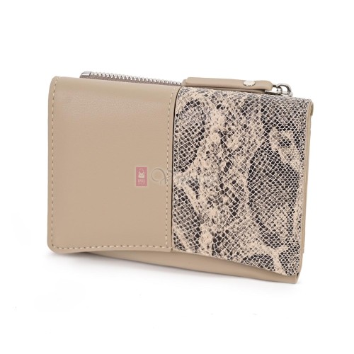 Малко дамско портмоне от еко кожа в бежов цвят Код: 2416