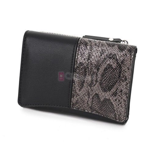 Малко дамско портмоне от еко кожа в черен цвят Код: 2416