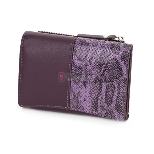 Малко дамско портмоне от еко кожа в лилав цвят Код: 2416