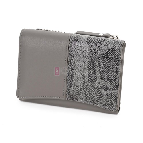 Малко дамско портмоне от еко кожа в сив цвят Код: 2416