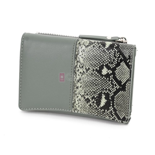 Малко дамско портмоне от еко кожа в светлозелен цвят Код: 2416