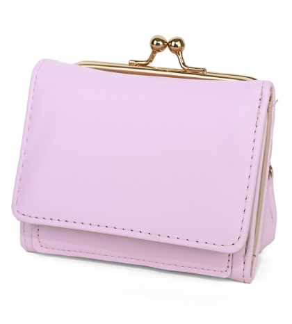 Дамско портмоне от висококачествена еко кожа в розов цвят. КОД: 2421