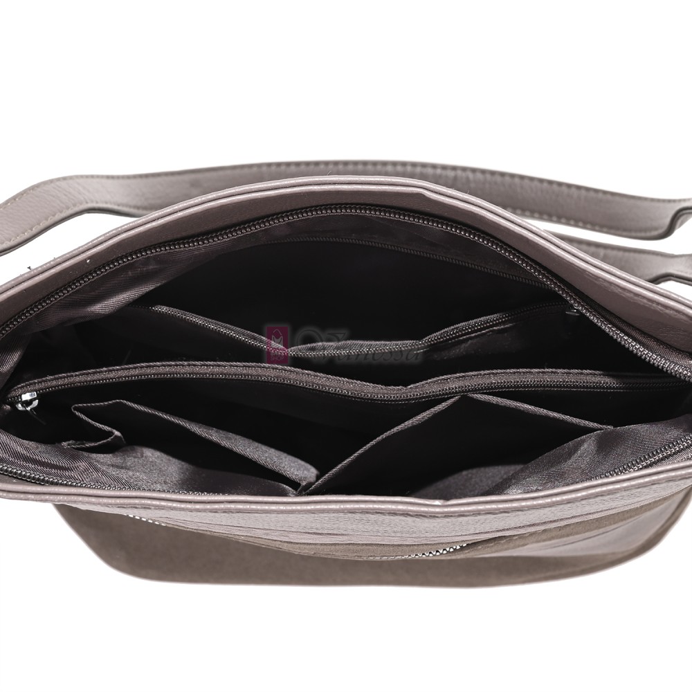 Дамска ежедневна чанта от екологична кожа, в бежов цвят Код: 25-018