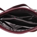 Дамска ежедневна чанта от екологична кожа, в цвят бордо Код: 25-018