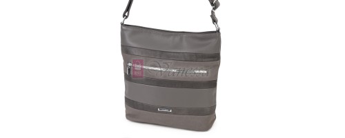 Дамска ежедневна чанта от екологична кожа, в сив цвят Код: 25-018