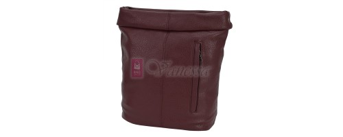 Дамска чанта от висококачествена еко кожа в цвят бордо. Код: 2519