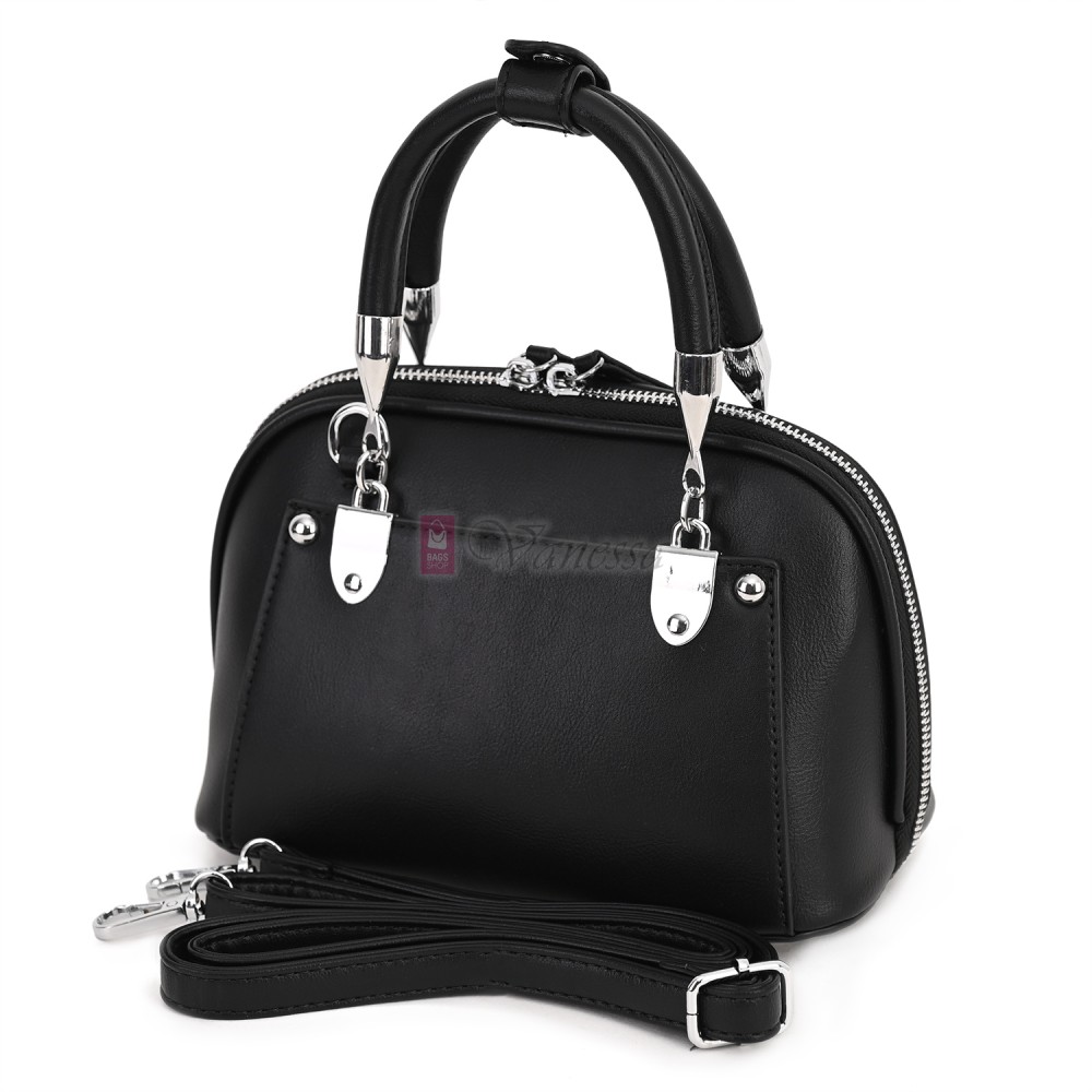 Малка дамска чанта от еко кожа, в черен цвят. Код: 2554