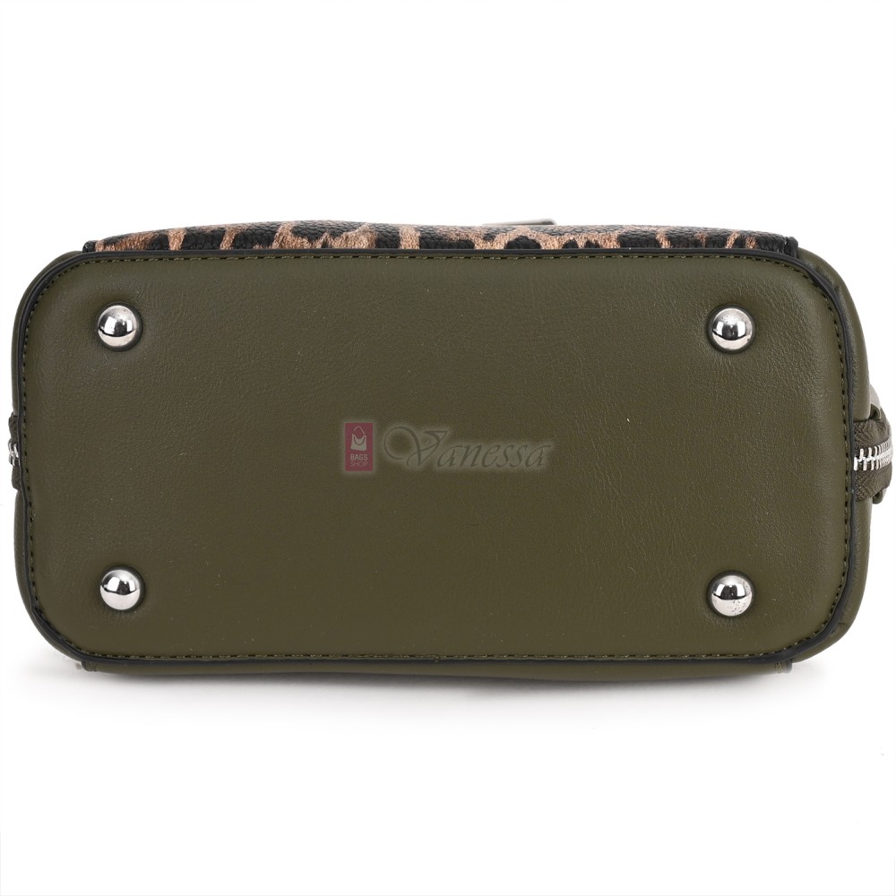 Малка дамска чанта от еко кожа, в зелен цвят. Код: 2554