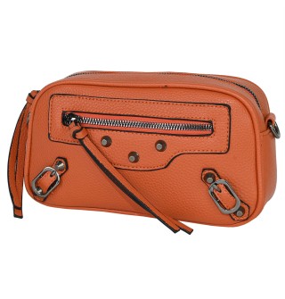  Дамска чанта от еко кожа в оранжев цвят. Код: 257