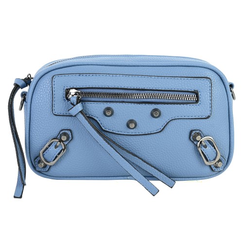 Дамска чанта от еко кожа в син цвят. Код: 257
