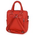 Дамска раница от висококачествена еко кожа в червен цвят. Код: 2585