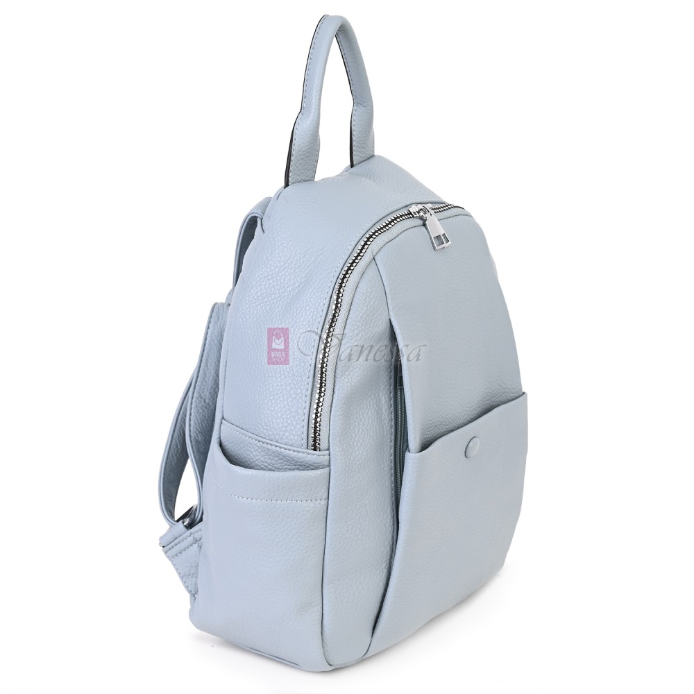  Дамска раница от висококачествена еко кожа в син цвят. Код: 2590