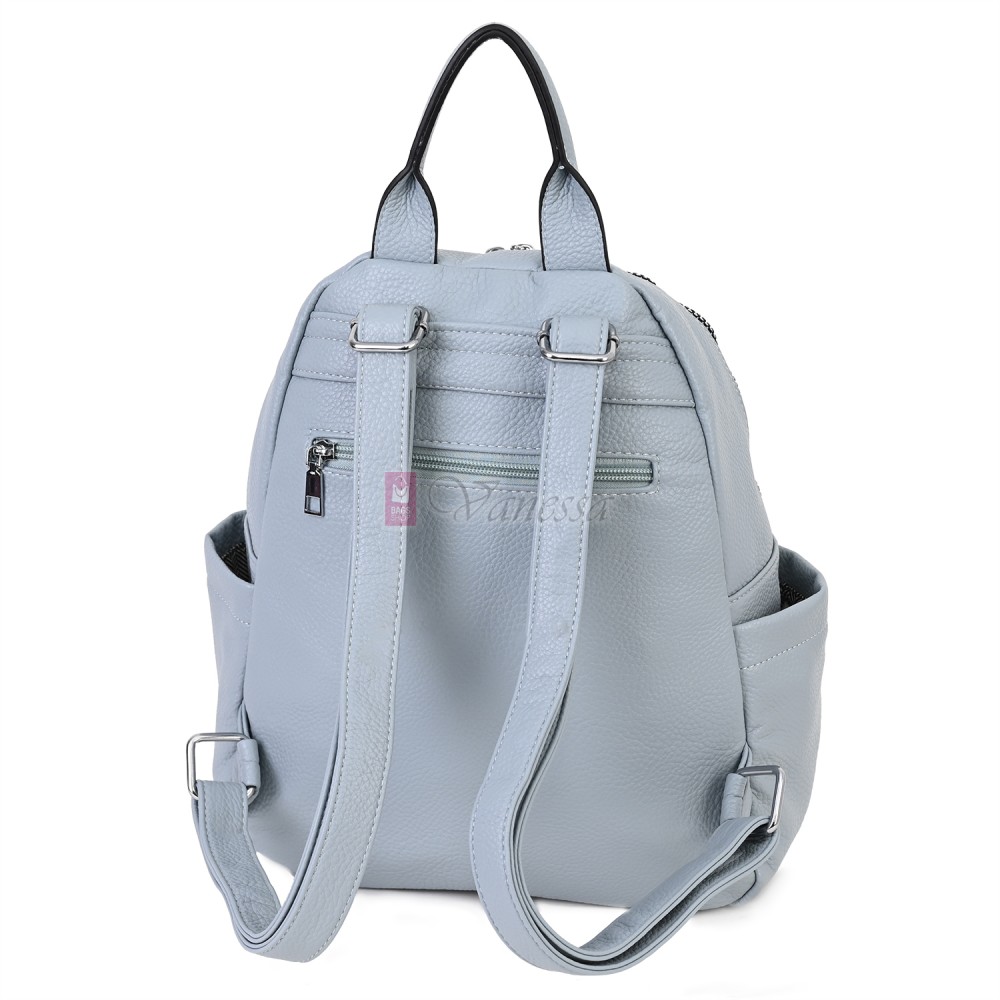  Дамска раница от висококачествена еко кожа в син цвят. Код: 2590