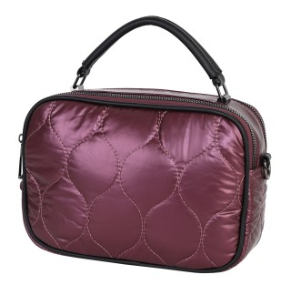  Дамска чанта от текстил в цвят бордо. Код: 263
