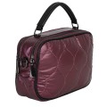 Дамска чанта от текстил в цвят бордо. Код: 263