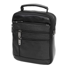 Мъжка чанта от естествена кожа в черен цвят. Код: 28112