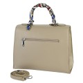 Елегантна дамска чанта от еко кожа в бежов цвят Код: 2886