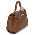  Дамска чанта от висококачествена еко кожа в кафяв цвят. Код: 2886