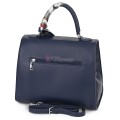  Дамска чанта от висококачествена еко кожа в тъмносин цвят. Код: 2886