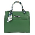 Елегантна дамска чанта от еко кожа в зелен цвят Код: 2886